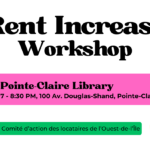 Rent Increase Workshop - English, in Pointe-Claire