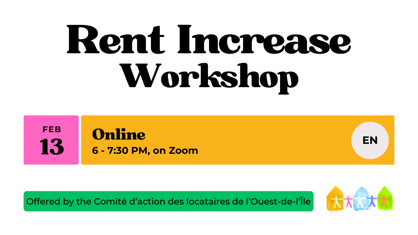 Rent Increase Workshop - English, Online