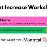 Rent Increase Workshop: Online, English