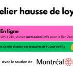 Rent Increase Workshop: Online, French